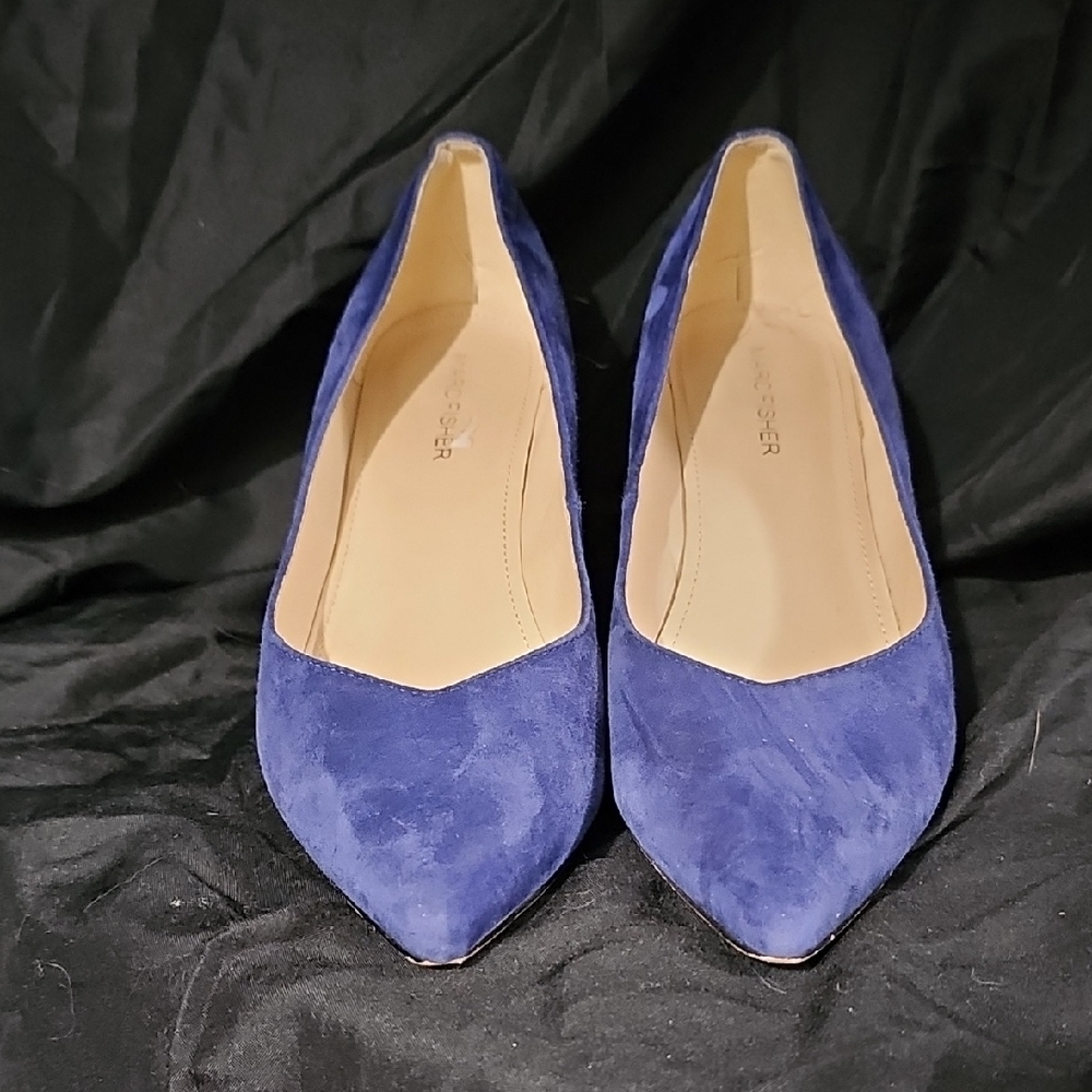 Marc Fisher Royal Blue Suede Heels